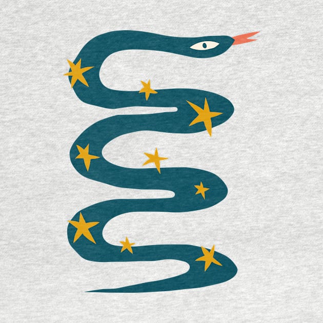 Peace Snake With Stars by JunkyDotCom